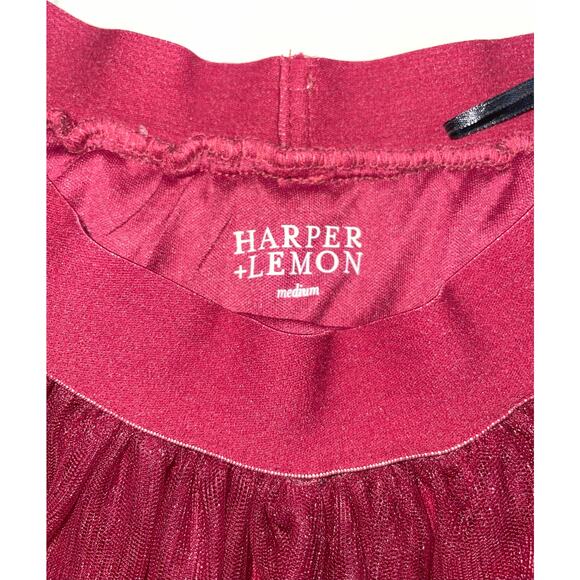 Harper Lemon Womens Prom Formal Two Piece Mini Dress Size M Cranberry - Picture 8 of 13